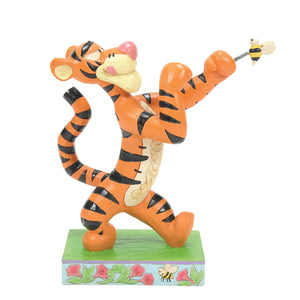 Disney Traditions Tigger Fighting Bee Figurine