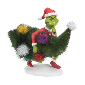 Grinch Stealing Tree Figurine