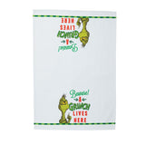 Dr. Seuss Beware Grinch Tea Towel