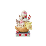 Sanrio Jim Shore Hello Kitty & Friends Group Share  Ice Cream Sundae 8" Figurine