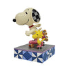 Peanuts Jim Shore "The Wheel Deal" Snoopy & Woodstock Roller Skating 5.25" Figurine