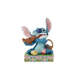 Disney Jim Shore "Sugar Rush" Stitch Eating Easter Chocolate Bunny with Basket of Eggs 5" Figurine