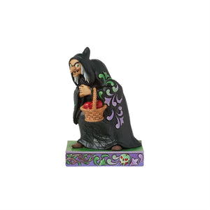 Disney Jim Shore "Just One Bite" The Hag with Basket of Poisonous Apples  from Snow White & the Seven Dwarfs 4.75" Figurine