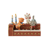 Disney Jim Shore "Paws at Play" Aristocat Kittens on Piano 5" Figurine