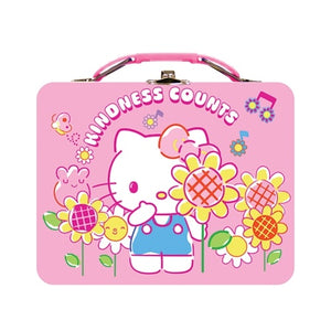 Sanrio Hello Kitty Kindness Counts 7" Rectangular Pink Tin  BoxTote