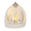 7.5" Holy Family Nativity with Pierced Star Light Up Tabletop Figurine