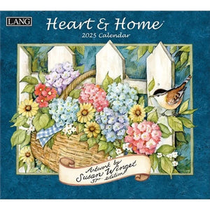 2025 Lang Wall Mini Calendar Heart & Home by Susan Winget