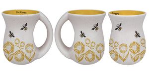 16oz Bee Happy & Flower Garden Cozy Mug - At Home by Mirabeau