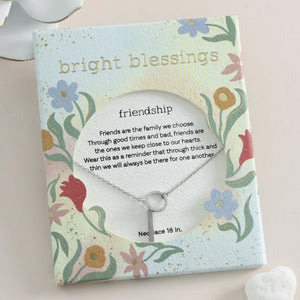 Bright Blessings Neck-Circle & Bar-Silver