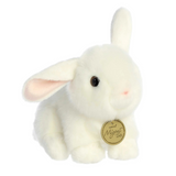 8" Miyoni® Tots White Playful Baby Bunny Stuffed Animal Plush