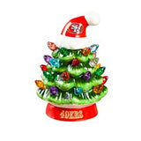 NFL San Francisco 49ers LED Ceramic 4" Mini Christmas Tree