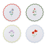 Hallmark Floral Scalloped Coasters, Set of 4