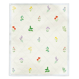 Hallmark Wildflowers on Cream Diamonds Throw Blanket, 50x60