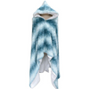 Aquamarine Wearable Hooded Blanket Sherpa Throw 50"x60"