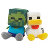 Hallmark Better Together Minecraft Baby Zombie and Chicken Magnetic Plush Pair, 5.25" H