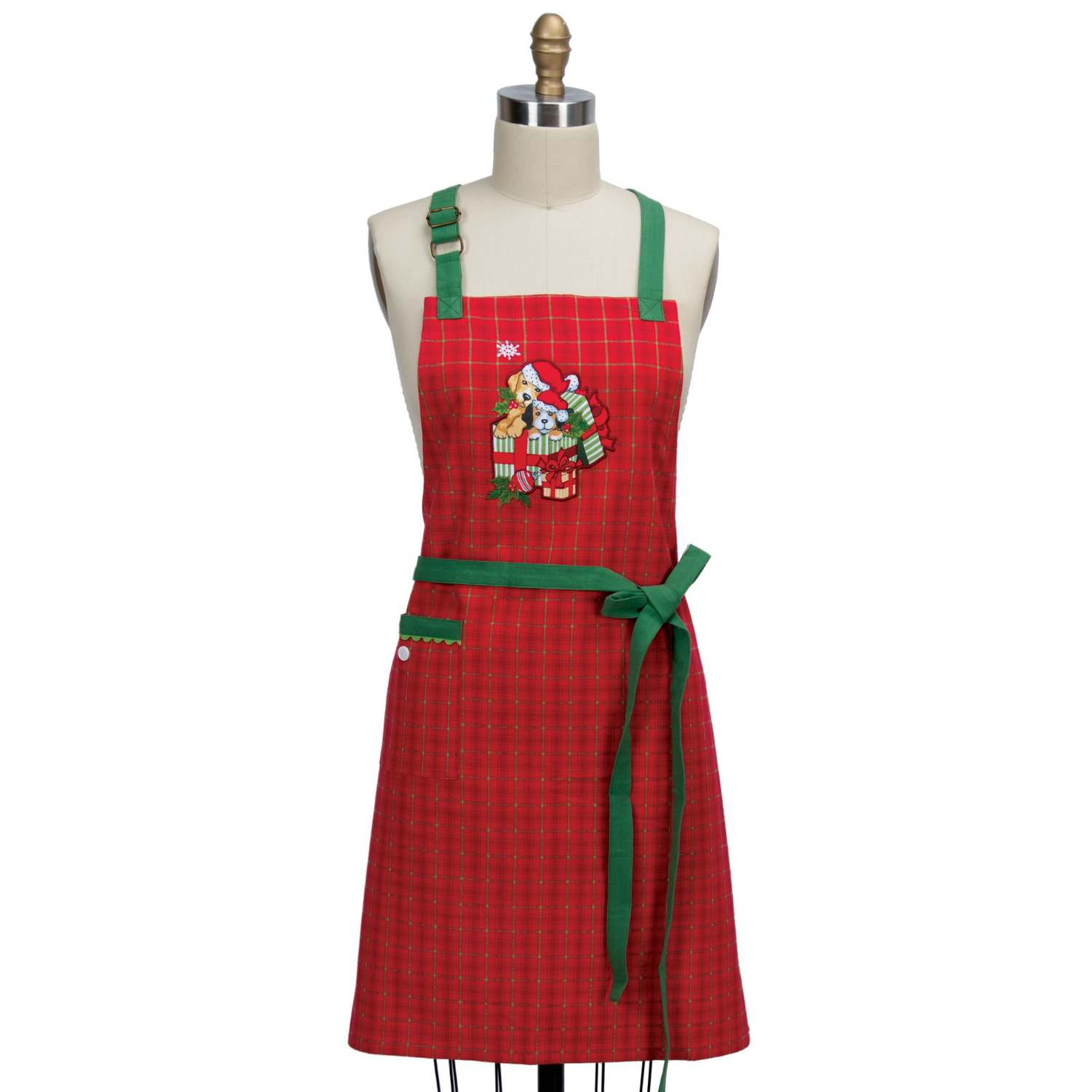 Christmas Apron-Women's Apron-Winter Whimsey Christmas Flounce newest Apron