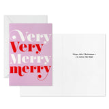 Hallmark Very Very Merry Boxed Christmas Cards, Pack of 16