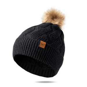 Britt's Knits Black Mainstay Pom Hat