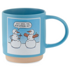 Buff Snowman Funny Holiday Mug, 16 oz.