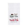 Santa's Sleigh Love You to the North Pole and Back Flour Sack Towel