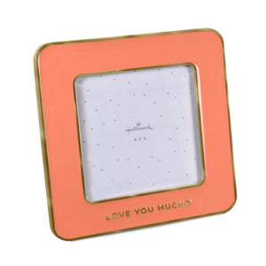 Hallmark Love You Mucho Coral Enamel Picture Frame, 4x4