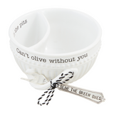 Can't Olive Without You Bowl & Fork Set