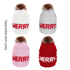 Candy Lane Merry Chenille Letter Sherpa Beanies