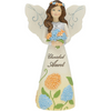 Cherished Aunt 5" Angel Figurine Holding Hydrangeas