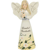 Cherished Grandmother 5" Angel Figurine Holding Daisies