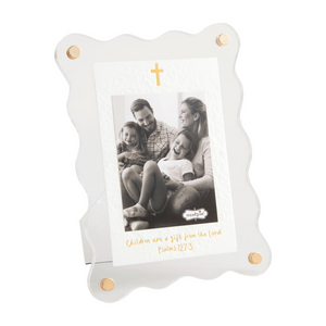 Children Are A Gift From The Lord Acrylic Scalloped Picture Frame