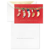 Hallmark Colorful Stockings Boxed Christmas Cards, Pack of 10