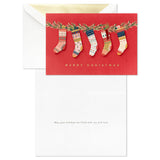 Hallmark Colorful Stockings Boxed Christmas Cards, Pack of 10