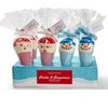 Christmas Cone Santa Snowman Vanilla Marshmallow 1.76 Oz. Available in 2 Styles: Santa or Snowman