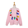 Christmas Lights Light Pink Sweatshirt