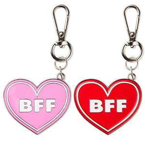 Hallmark Conversation Hearts Red and Pink Backpack Clips, Set of 2