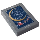 Hallmark Santa and Crescent Moon Boxed Christmas Cards, Pack of 16