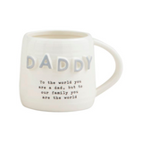 Daddy Gray Chunky Letter Mug