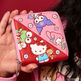 Loungefly Sanrio Hello Kitty, Friends, and Pets Colorblock Zip Around Wallet