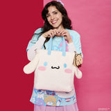 Loungefly Sanrio Cinnamoroll Sherpa Tote Bag with Pet Bear Love-A-Lot Coin Bag