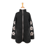 Daisy Meadow Sherpa Jacket - Black