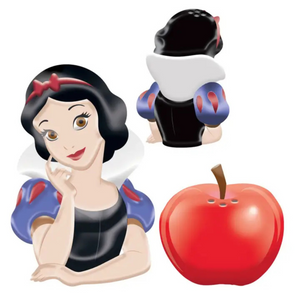 Disney Princess Snow White and Apple Ceramic Salt and Pepper Shakers