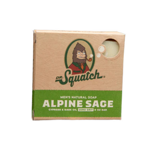 Dr. Squatch All Natural Bar Soap for Men Alpine Sage 1.39 Oz.