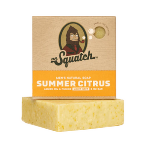 Dr. Squatch All Natural Bar Soap for Men Summer Citrus 1.39 Oz.