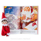 The Elf on the Shelf® Tradition: Blue-Eyed Girl with The Elf on the Shelf® Tradition: A Christmas Tradition storybook