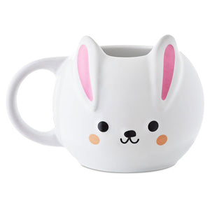 Hallmark White Bunny Sculpted Mug, 14 oz.