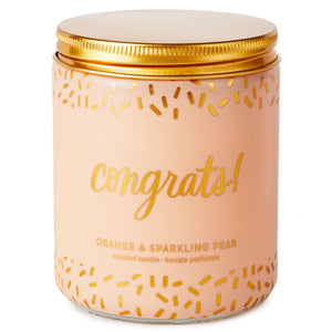 Hallmark Congrats! Scented Single-Wick Jar Candle, 7 oz.