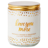 Hallmark Love You More Scented Single-Wick Jar Candle, 7 oz.