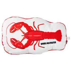 Hallmark Friends You're My Lobster Shaped Throw Pillow, 13" x 21.5"