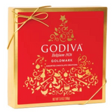 Godiva Assorted Chocolates 3.8 Oz. Holiday Gold Tree Red Box