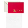 Hallmark Elegant Sleigh on Red Boxed Christmas Cards, Pack of 16